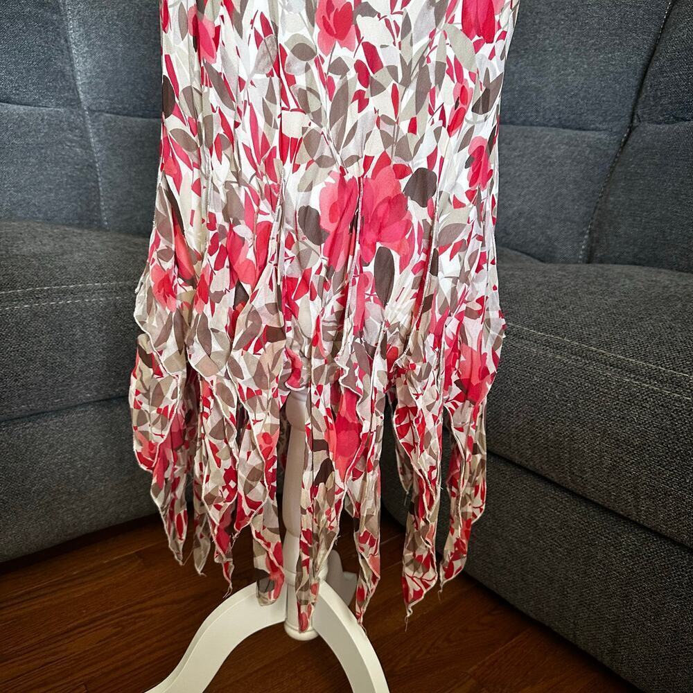 Vintage Y2K Woman’s Sangria Silk Lining Floral Fairy Dress Size 8 - Picture 4 of 10